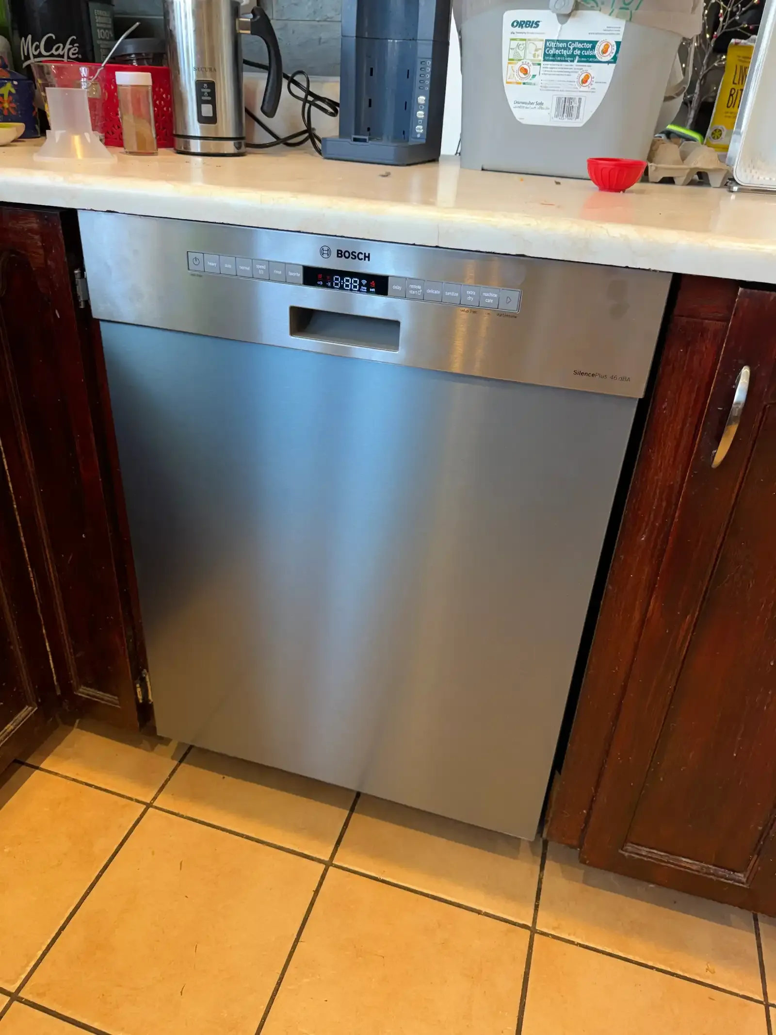 Bosch dishwasher serviced in an Ottawa kitchen