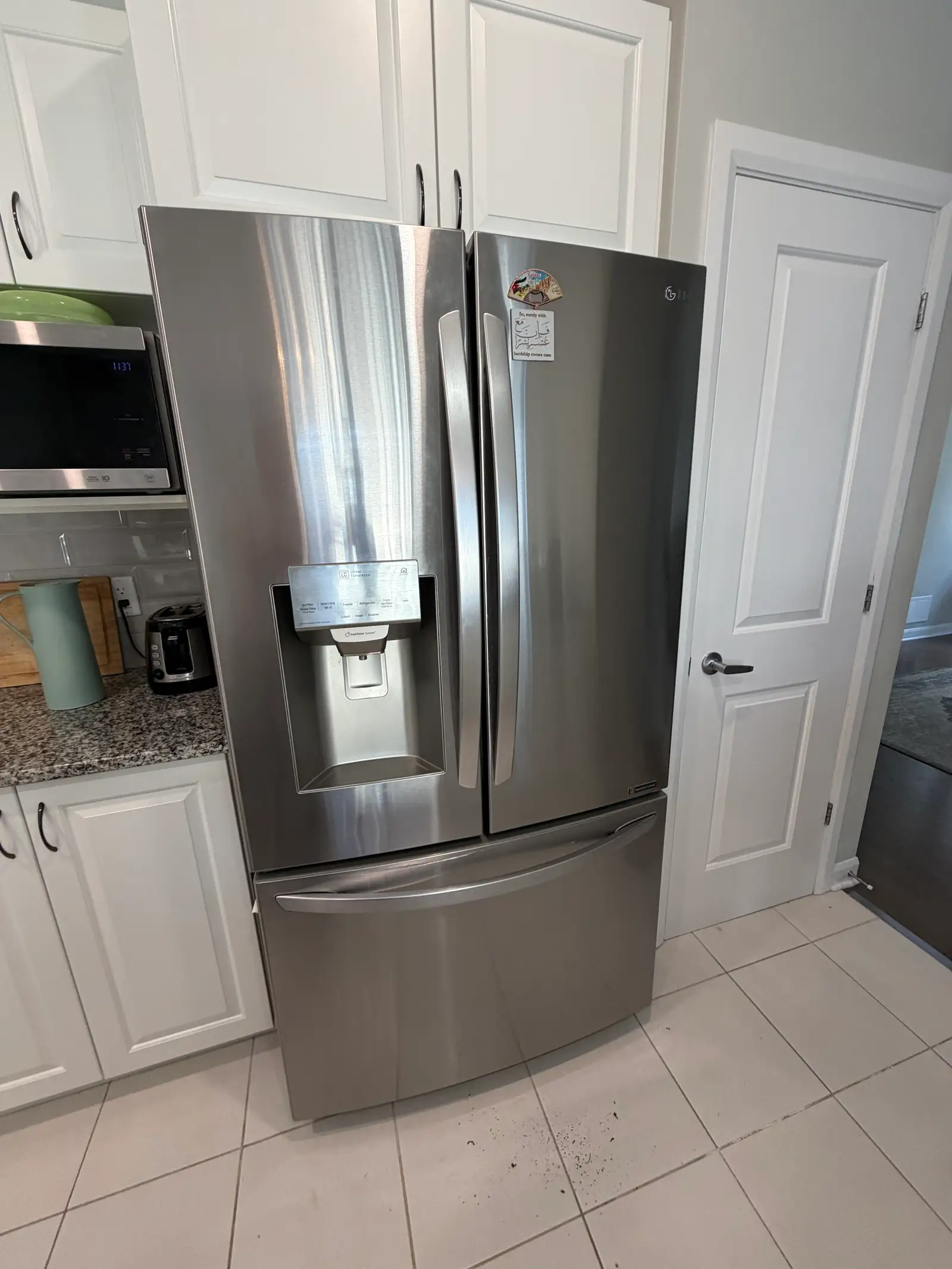 LG fridge repair completed in an Ottawa kitchen